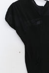 Marc le bihan shoulder strap tight short sleeve long skirt 2863 black